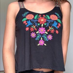 Embroidered top